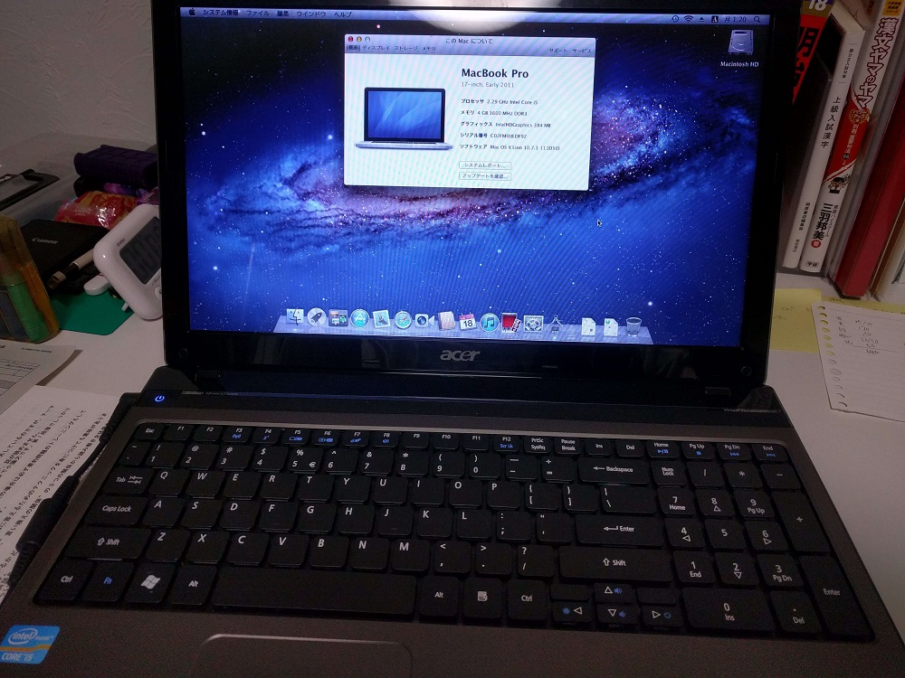 ”古いPCでのHackintosh”のサムネイル